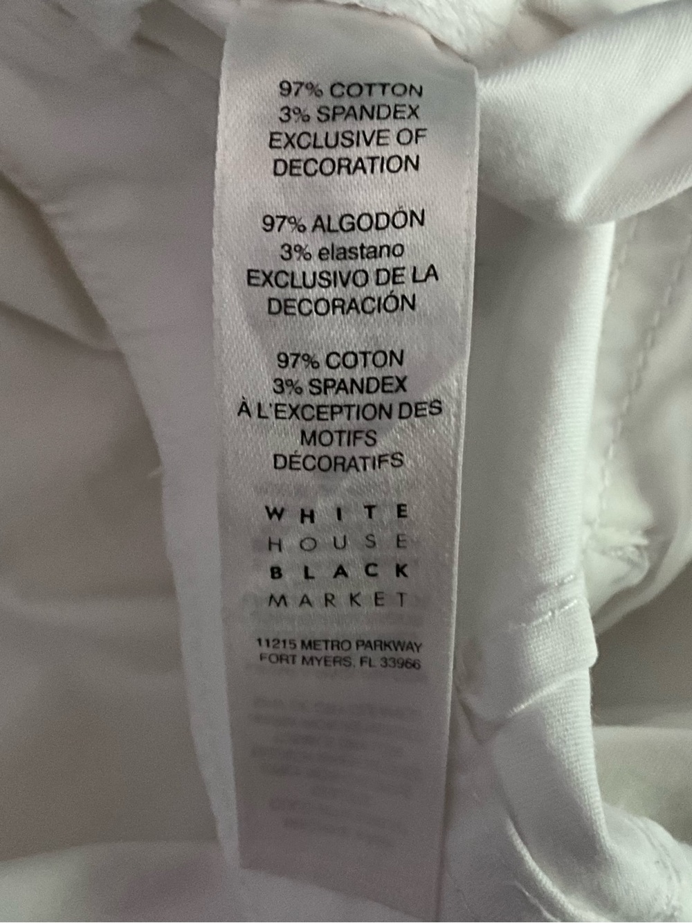 WHBM The Slim Crop White Cargo Pants - Picture 14 of 14